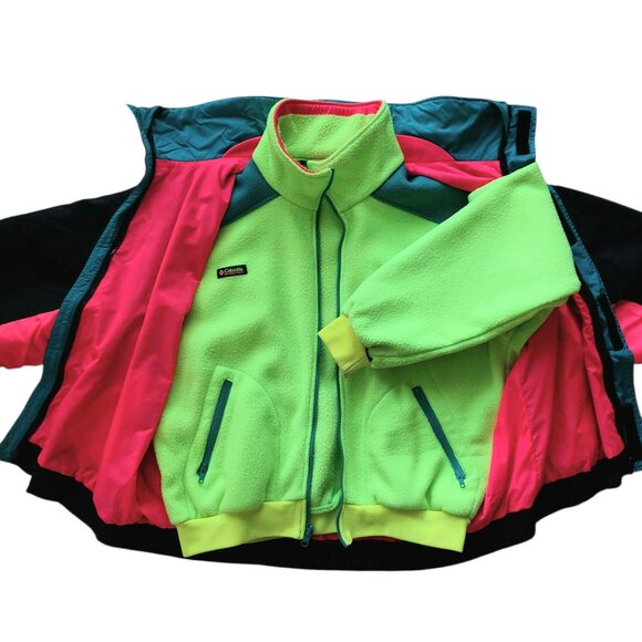 Vintage Retro 1980s Columbia Bugaboo 3-in-1 Jacket - Picture 3 of 13